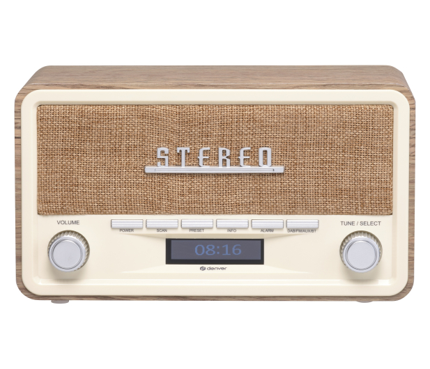 Denver Radio retro DAB+/FM Denver DAB-18 ligh wood - 1535077 - zdjęcie 2